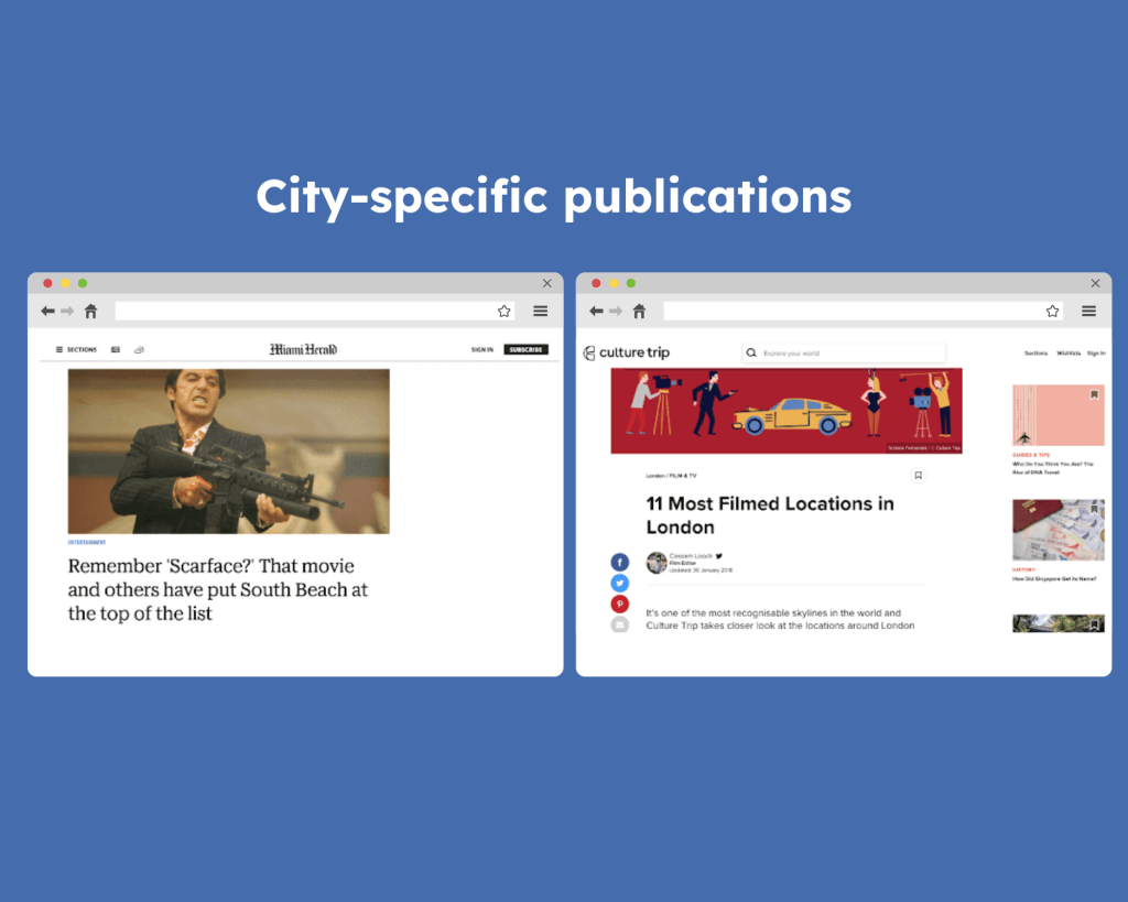 city specific publications