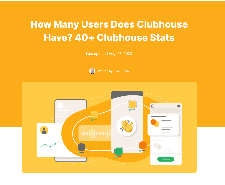 clubhouse user stats