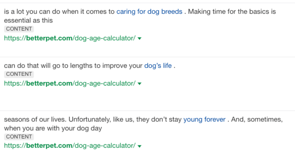 betterpet's dog age calculator