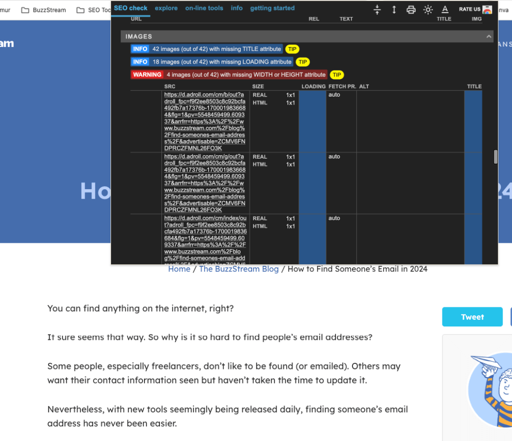 Meta seo checker