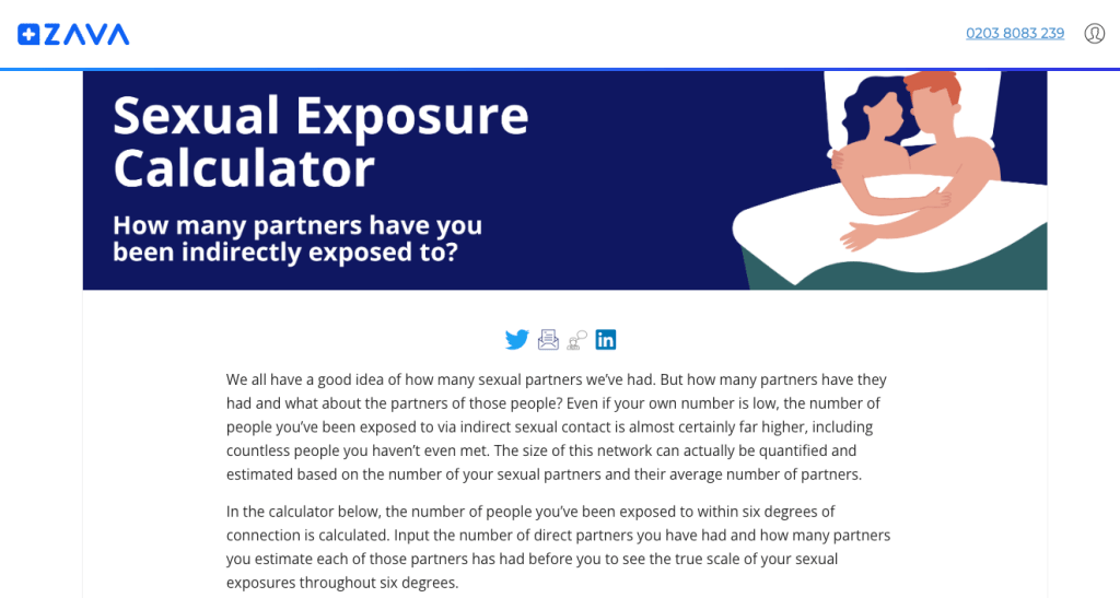 zava sexual exposure calculator