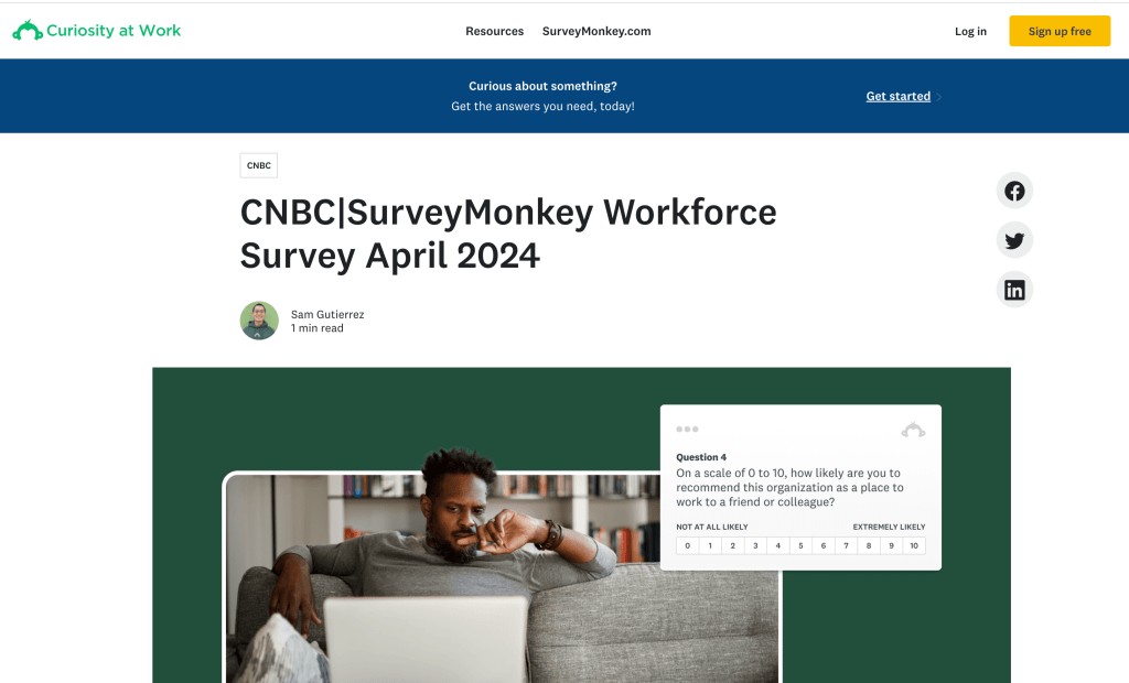 survey monkey and cnbc