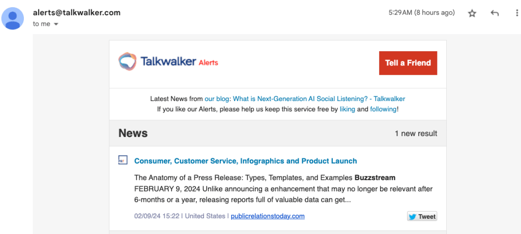 talkwalker alerts