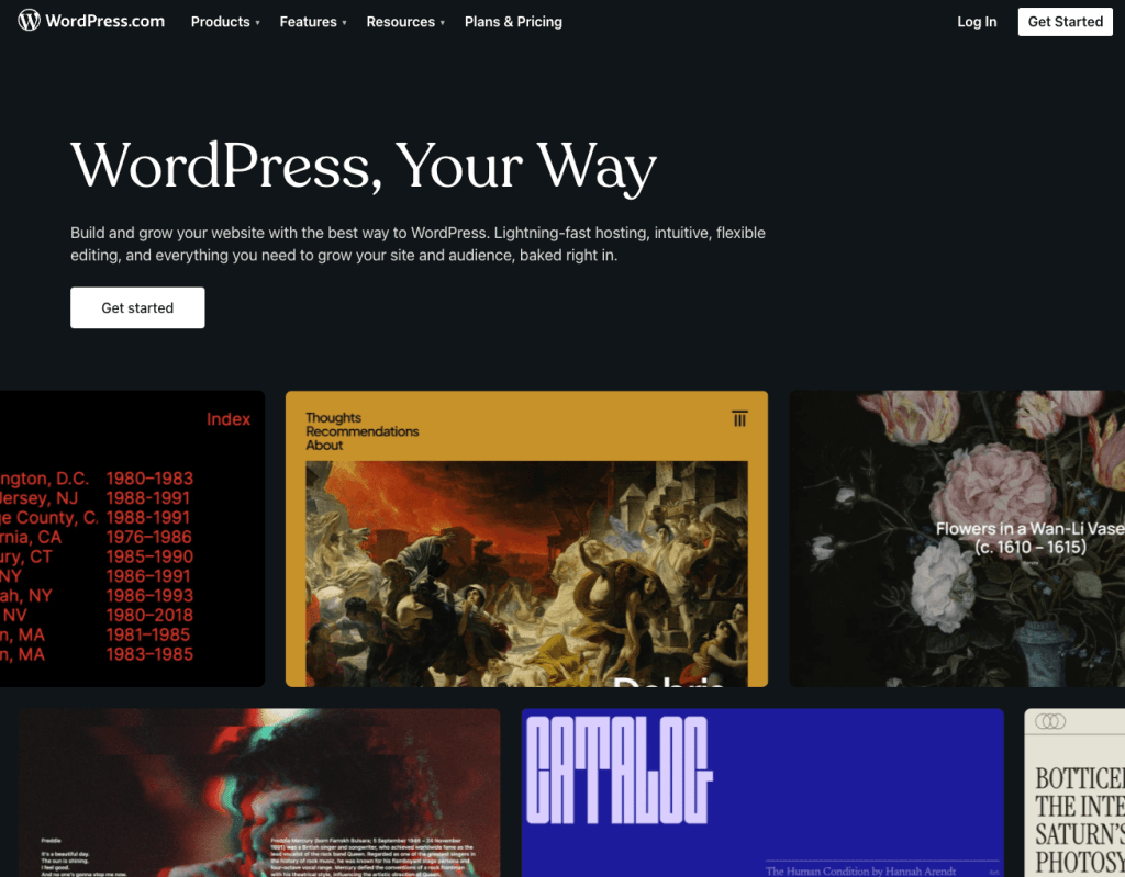 wordpress homepage